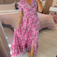 💃What should I wear tomorrow?🔥 print-cozy v-neck long-dress