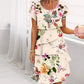 🌸Spring Specials 49% OFF🌸 Multi-plant Floral Print Cascade Dress💖