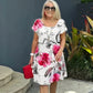 🌸Spring Specials 49% OFF🌸 Multi-plant Floral Print Cascade Dress💖