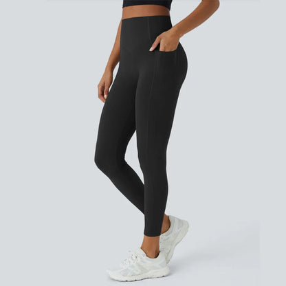 2025 HOT SALE 50% OFF🌸High-Waisted Butt Lifting Tummy Control Shaping Training Leggings with Side Pocket