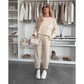 ✨ 2025 The Spring Hot Sale 🧥Solid Color Round Neck Top & Loose Pants 2-PCS👖