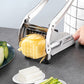 Stainless Steel Potato & Vegetable Slicer | Strong Suction Base, One-Hand Operation — Limited Time 50% Off