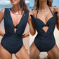 Women's Tie Solid Color Swimsuit 2-PCS Set