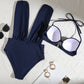 Women's Tie Solid Color Swimsuit 2-PCS Set