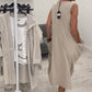 Simple Sleeveless Dress with Pockets