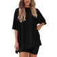 🌞Summer Hot Sale 💞-Women's Summer Casual loose T-shirt and Pants Two-pieces Set