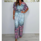 🔥Summer Hot Sale-49% Off🩷Bohemian Print Wide Leg Jumpsuit