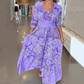 🔥Summer Hot Sales - 49% OFF🔥Women’s Elegant Floral Drawstring Long Dress
