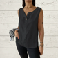 Women's Sleeveless Casual Loose Button Top