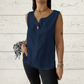 Women's Sleeveless Casual Loose Button Top