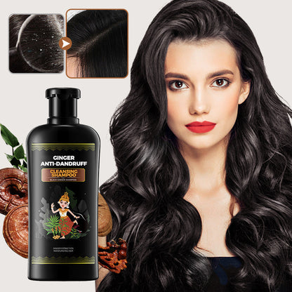 ⏳Bestseller No.1⏳45% OFF💥Black Ginger Nourishing Scalp Oil Control Anti dandruff Shampoo