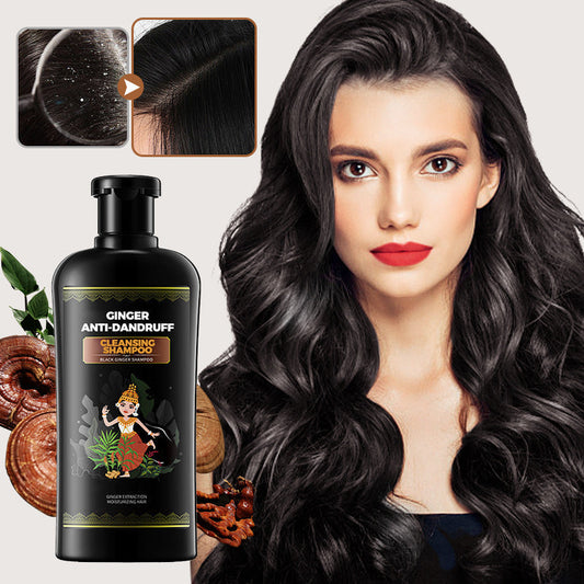 ⏳Bestseller No.1⏳45% OFF💥Black Ginger Nourishing Scalp Oil Control Anti dandruff Shampoo