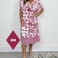 🌺Summer Hot Sale 50% OFF💐Printed Casual Dress With V-Neckline and Fringes on the Short Sleeves
