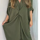 💖Limited Sale 50% OFF 💖Women's V-Neck Irregular Loose Dress