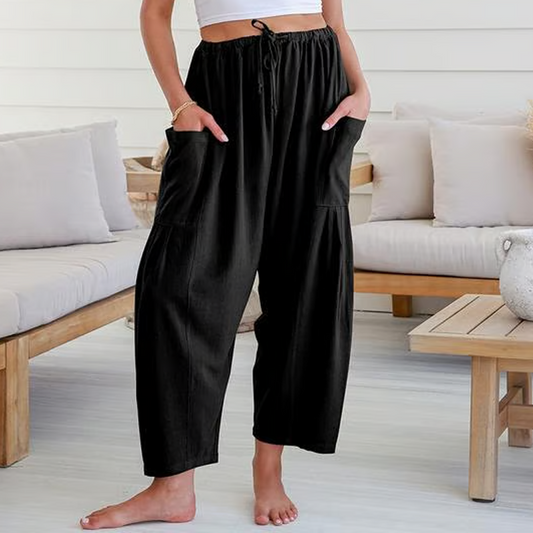 💥Summer Hot Sale 49% OFF☀️Women's Linen Wide Leg Pants with Pockets