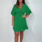 Women’s V Neck Babydoll Mini Dress