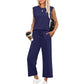 ⏳Time-limited Special 50% OFF⏰2025 New Women's Sleeveless Top & Wide-Leg Pants 2-Piece Set