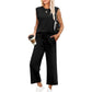 ⏳Time-limited Special 50% OFF⏰2025 New Women's Sleeveless Top & Wide-Leg Pants 2-Piece Set
