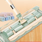 Flat Mop with Stainless Steel Handle with Reusable Washable Mop Cloths