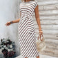 💖LAST DAY SALE 50% OFF💖💃Women's Striped Tie Waist Dress