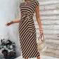 💖LAST DAY SALE 50% OFF💖💃Women's Striped Tie Waist Dress