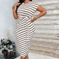 💖LAST DAY SALE 50% OFF💖💃Women's Striped Tie Waist Dress