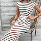 💖LAST DAY SALE 50% OFF💖💃Women's Striped Tie Waist Dress
