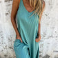 🍧Summer Hot Sale 50% OFF💞Women's Casual Loose Cotton-Linen Blend Jumpsuit with Pockets and Adjustable Straps