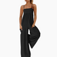 🔥2026 Hot Sale 50% OFF✨⚡ 50K+ SOLD! 🎁🌸Beach Casual Strappy Backless Wide-Leg Jumpsuit