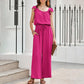 🎉Last Day Promotion 50% OFF💃Women's Solid Color Pleated Square Neck Jumpsuit