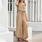 🎉Last Day Promotion 50% OFF💃Women's Solid Color Pleated Square Neck Jumpsuit