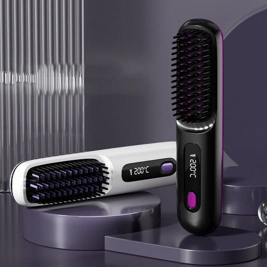 ⏰Limited Time Sale-45% OFF🔥Wireless Ceramic Heating Hair Straightening Comb