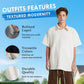 🏆Flash Sale⚡45% OFF🔥Men's Old Money Style Wheat Grain Short Sleeved Shirt