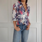 ⏰Hot Sale 49%OFF💜Elegant Plants Print Button-up Shirt