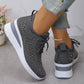 Rhinestone-Embellished Breathable Mesh Sneakers - Step into Elegance! 👟