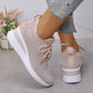 Rhinestone-Embellished Breathable Mesh Sneakers - Step into Elegance! 👟