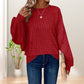 Women's Ribbed Loose-Fit Pullover Tops
