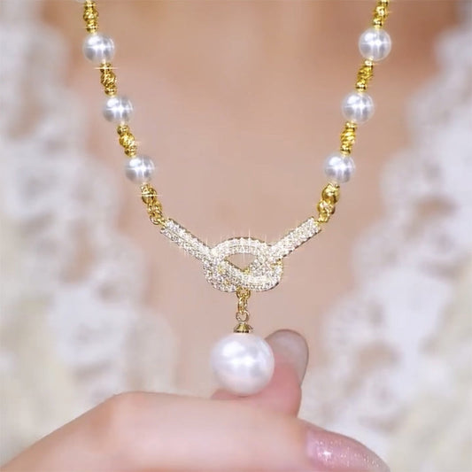 🎁Last 500 at 50% off🔥Women's Elegant Simulated Pearl Necklace