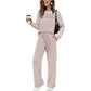 🔥 LAST DAY – 50% OFF! 💐 Women’s Crew-Neck Top & Drawstring Trousers Set