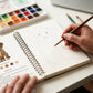 ⏰Hot Sale-50% Off🌼Watercolor Workbook with 16 Colors Paint (Beginner Friendly)