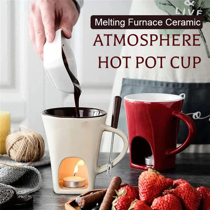 🎅2025 Christmas Hot Sale 🎁50% OFF -Ceramic Chocolate Fondue Mug