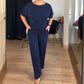 💞Hot Sale💞Elegant 3-piece Set Including Long Cardigan, Top and Pants