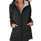 Solid Color Hooded Slim Fit Jacket