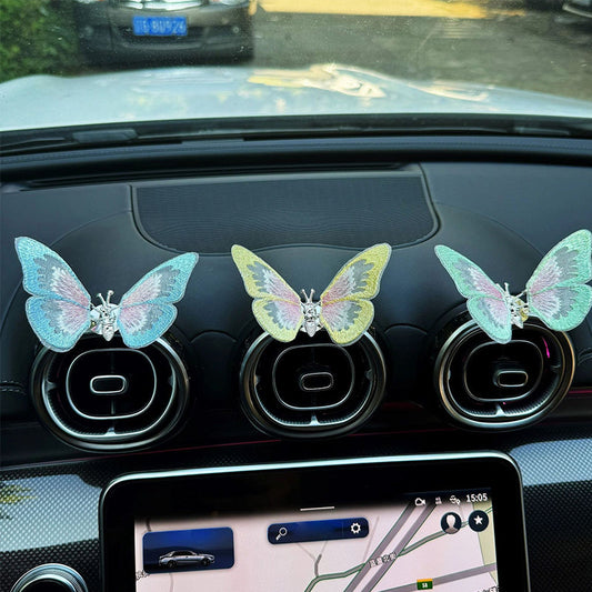 🎁Embroidery Fragrance Butterfly Car Decoration