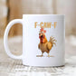 🏆Flash Sale 50% OFF⚡🎄 Christmas gift🎁F-Caw-F Funny Chicken Mug