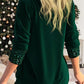 🏆2025 Christmas Hot Sale 54% OFF⚡Sequin Loose Smocked Fake Two-Piece Top