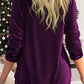 🏆2025 Christmas Hot Sale 54% OFF⚡Sequin Loose Smocked Fake Two-Piece Top
