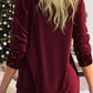🏆2025 Christmas Hot Sale 54% OFF⚡Sequin Loose Smocked Fake Two-Piece Top