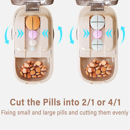 📢📢49% OFF !! ⏰Portable Pill Box With Cutter