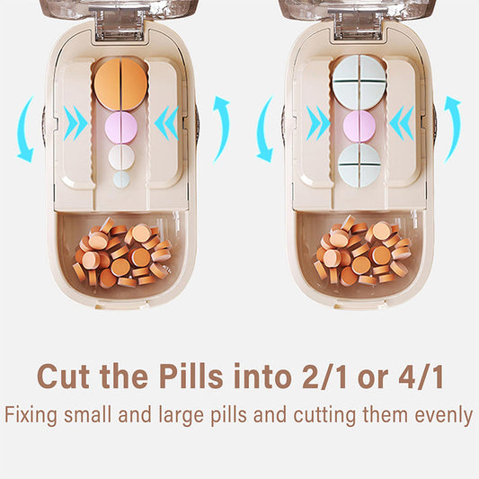 📢📢49% OFF !! ⏰Portable Pill Box With Cutter